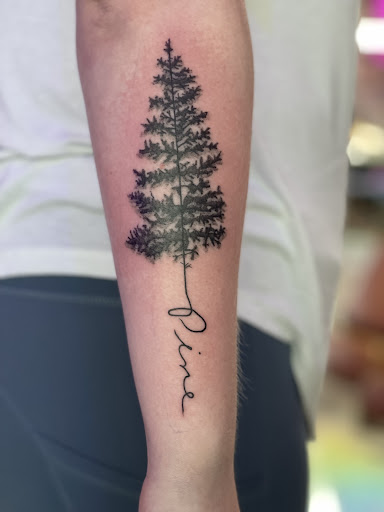 Explore black wolf tattoo ideas, creative tattoo ideas in Meridian, available at Burn The Boats Tattoo