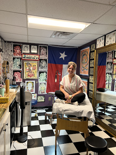 Explore tattoo behind ear ideas, creative tattoo ideas in Georgetown, available at Iron Rite Tattoo South