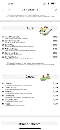 Restaurant grec Restaurant Isacco à Oranienburg (la carte)