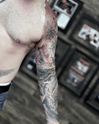 Explore bloodborne tattoo ideas, creative tattoo ideas in Deerfield Beach, available at Black Rose Tattoo Studio