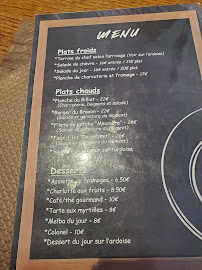 Menu / carte de Auberge Le Billat à Vailly