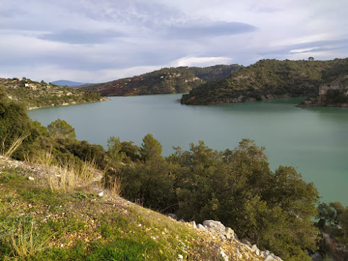 Point de vue sur le barrage de Gréoux à Esparron-de-Verdon