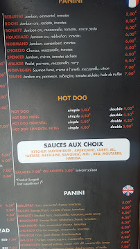 La maison des burgers à Chamonix-Mont-Blanc menu
