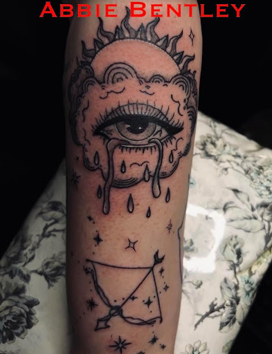 Explore blue tattoo ideas, creative tattoo ideas in Bristol, available at Utopia Tattoo, Piercing and PMU