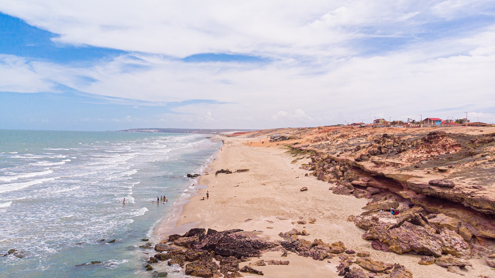 Fotografija Plaža Cristovao z svetel pesek površino