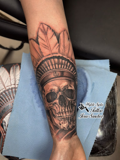 Explore womens leg sleeve tattoo ideas, creative tattoo ideas in San Diego, available at Wylde Sydes Tattoo & Body Piercing