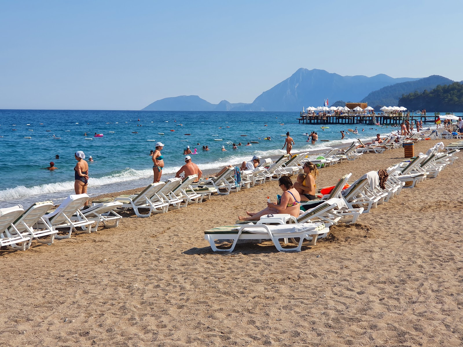 Foto van Tekirova Beach deels hotelgebied