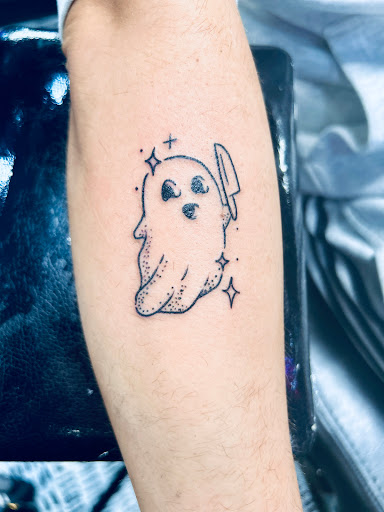 Explore men's words tattoo ideas, creative tattoo ideas in Enid, available at Tangent Wallflower Tattoo