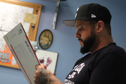 Explore initial tattoos ideas, creative tattoo ideas in Erie, available at Code of Honor Tattoo