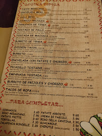 Menu du Mexi à Dossobuono