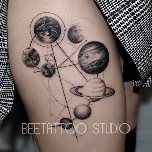Explore ankle tattoo ideas, creative tattoo ideas in Flushing, available at Bee Tattoo Studio
