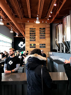 A row of beer taps