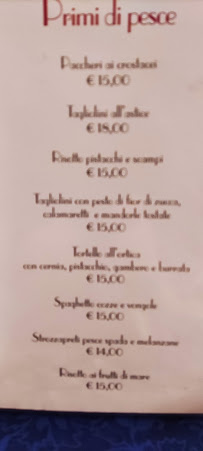 La Vecchia Hosteria à Siderno carte