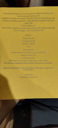 Pizzeria Ristorante La Scaletta à Ravascletto menu