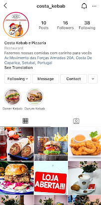 Costa Kebab & Pizzaria em Costa da Caparica menu n° 3