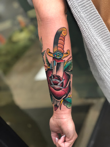 Find tattoo ideas under breast for your next unique tattoo in Waynesboro at Tattooed In the Wild Studio