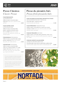 Carte du Pizzaria Famiglia à Leça do Balio