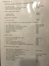 Menu du Tasc'art à Porto