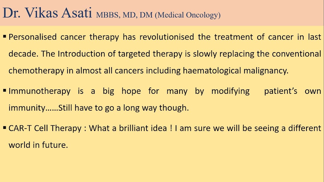 Dr Vikas Asati, Medical Oncologist
