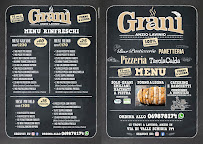 Menu / carte de Granì à Anzio