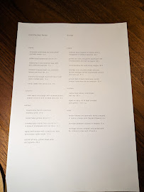 Restaurant Cozinha das Flores à Porto (le menu)