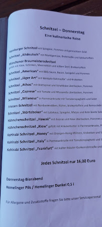 Restaurant Weserschlößchen | Restaurant & Hotel am Fähranleger nach Bremerhaven à Nordenham (le menu)