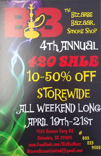 Tobacco Shop «The Bizarre Bazaar Smoke Shop», reviews and photos, 7523 Garners Ferry Rd B, Columbia, SC 29209, USA