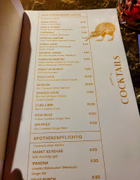 Menu du MARKT 43 à Aachen