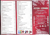 Menu du Pizzeria Leopardo à Maranello