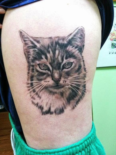 Explore men thigh tattoo ideas, creative tattoo ideas in Winston Salem, available at Art Attack Tattoo LLC