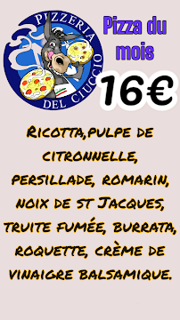 Pizzeria del ciuccio à Tarbes menu