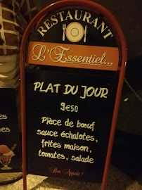 Menu / carte de L'Essentiel à Rocamadour