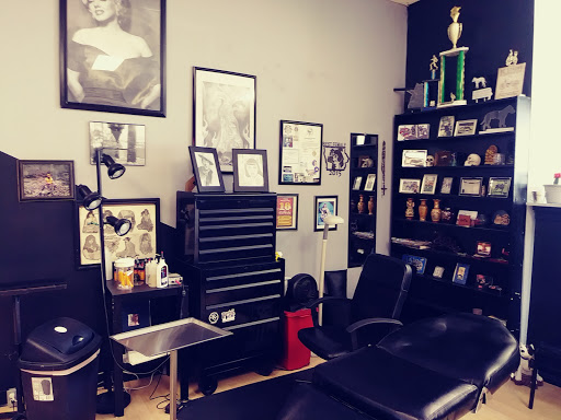 Explore guy leg tattoo ideas, creative tattoo ideas in Sedalia, available at Skin Thieves Tattoo Studio