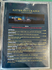 Carte du Kajna’ Restaurant à Gricignano di Aversa