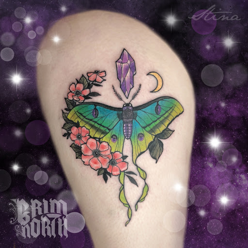 Explore dog nose print tattoo ideas, creative tattoo ideas in Portsmouth, available at Grim North Tattoo and Piercing