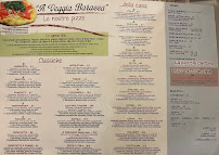 Menu du Pizzeria A Veggia Baracca à Cervo