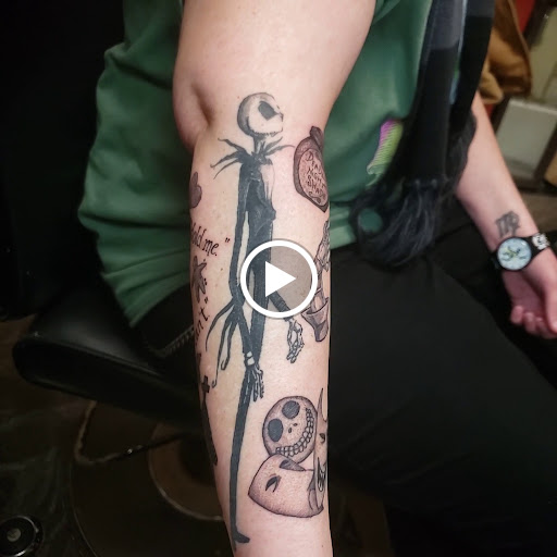 Explore hand tattoo ideas for man, creative tattoo ideas in Lagrangeville, available at Black Cherry Tattoo Studio NY
