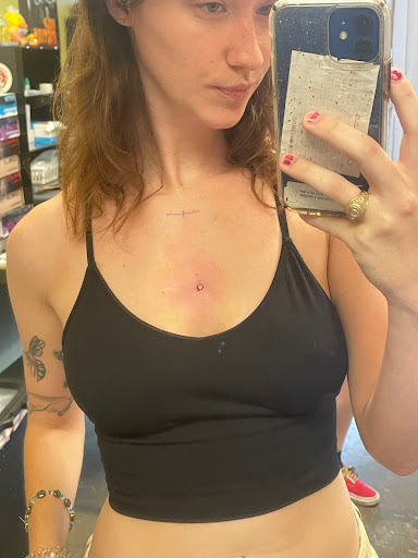 Explore salmon tattoo ideas, creative tattoo ideas in Pasadena, available at Lucky Duck Tattoo And Piercing