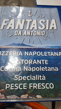 Ristorante pizzeria fantasia da Antonio à Pietra Ligure menu