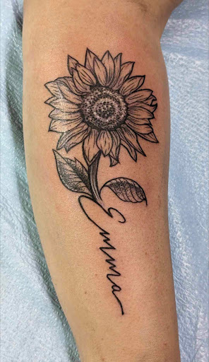 Find best dog tattoo ideas for your next unique tattoo in Yucca Valley at Strata Tattoo Lab LLC