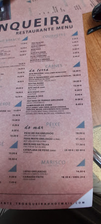 Restaurant Restaurante Tronqueira à Nordeste (la carte)