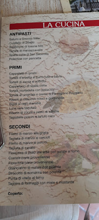 Carte du Locanda Casa Motta à Poviglio