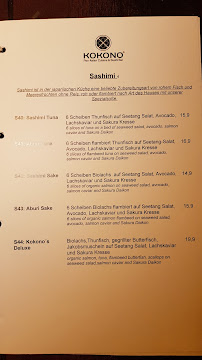 KoKoNo Heidenheim à Heidenheim menu