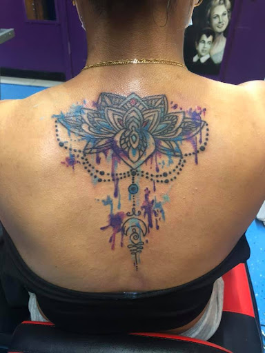 Explore black and white sleeve tattoo ideas, creative tattoo ideas in New Port Richey, available at Zodiac Tattooing & Body Piercing