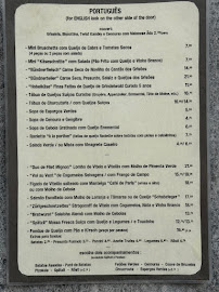 Carte du Bistro Edelweiss à Lisbon