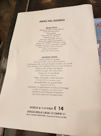 Ostaria dei Centopoveri à Florence menu