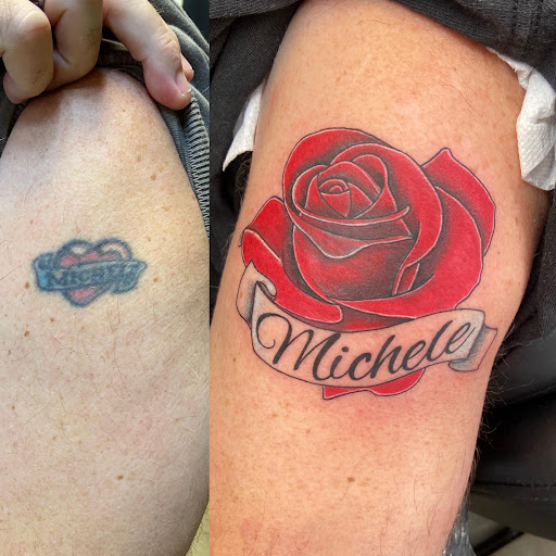 Explore love yourself tattoo ideas, creative tattoo ideas in Raleigh, available at Rock N Roll Tattoo & Piercing