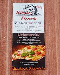 Bahnhof Pizzeria à Apen menu