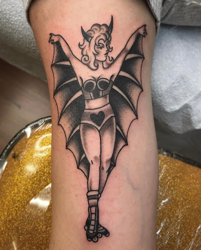 Explore michael myers tattoo ideas, creative tattoo ideas in San Jose, available at The Holy Scythe Tattoo