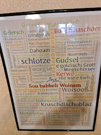 Menu / carte de Speisegaststätte Schmitt à Weinheim